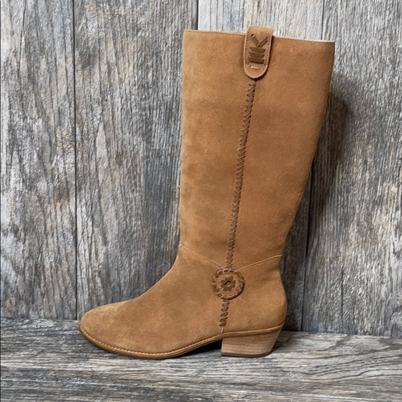 NWOT Jack Rogers Sawyer riding boots suede 8M - Picture 2 of 16